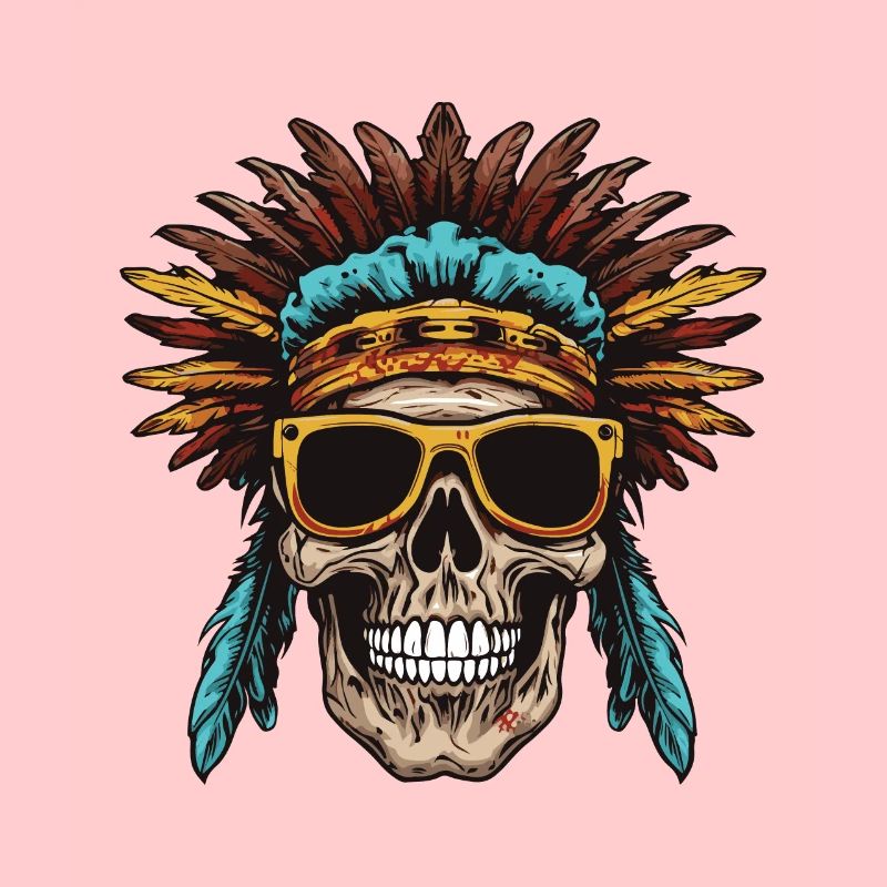 Apache Totenkopf Indianer