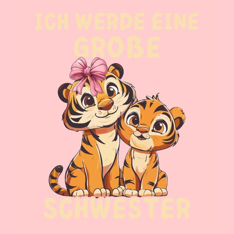 Ich werde eine große Schwester Tiger