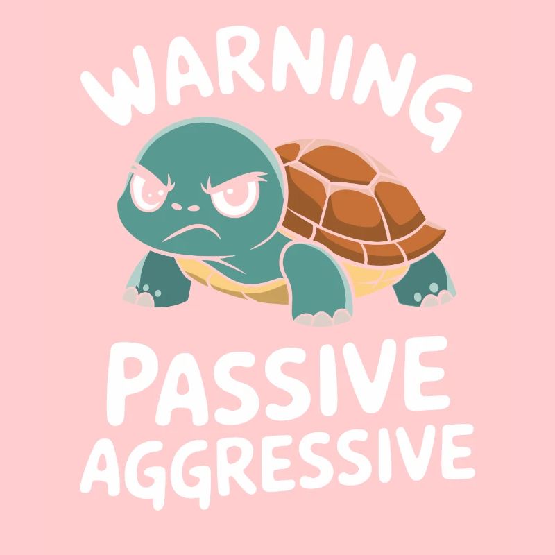 Warnung Passiv Aggressiv Schildkröte