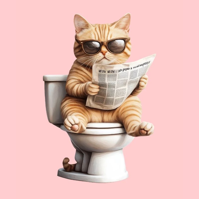 Funny Cat Cat Owner Loo Cat Pet