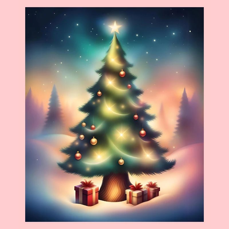 Christmas tree outside