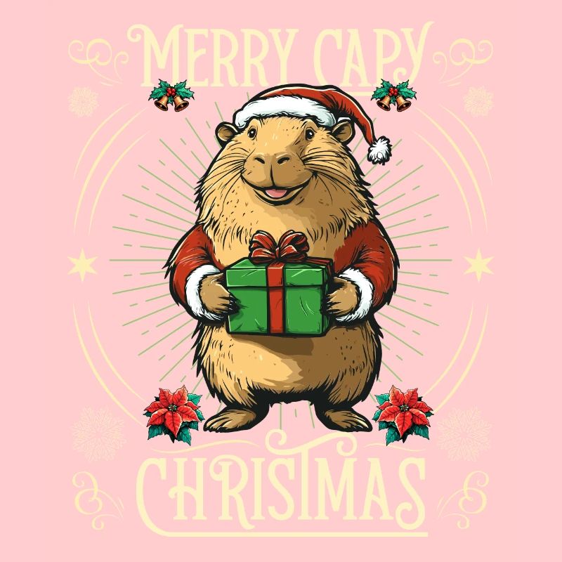 Frohe Weihnachten Capy Weihnachtspullover