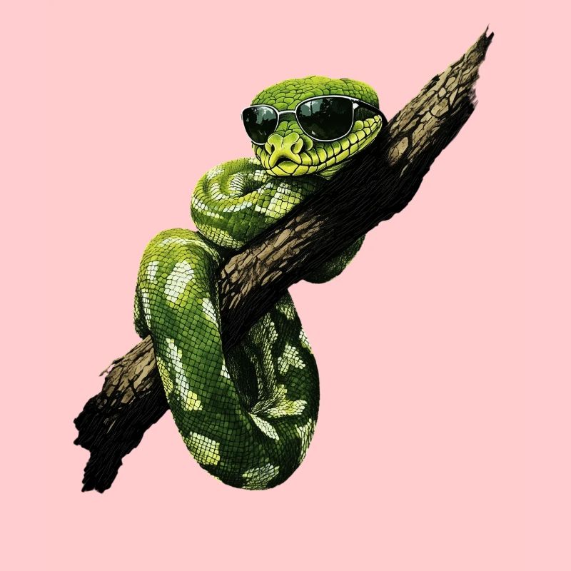 Green Tree Python Snakes Lover Terrarium