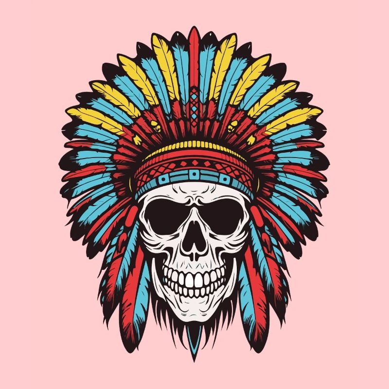 Apache Indianer Häuptling Totenkopf