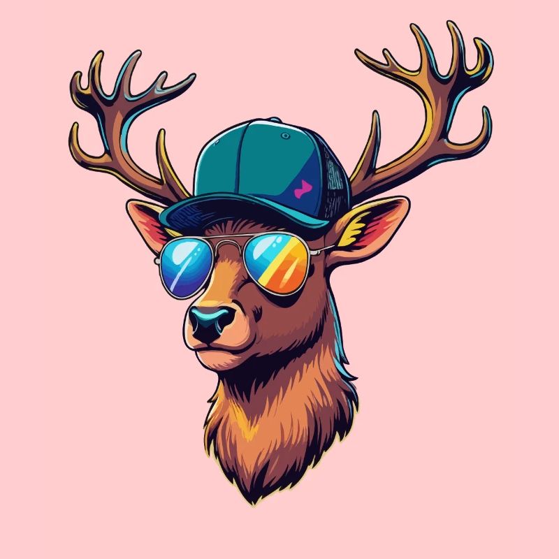 Cool Deer Deer Head Hunter Hunting Wild Forest