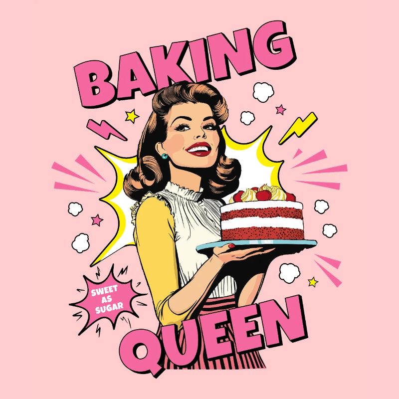 Baking Cake Baking Queen Baking Fairy Baker Pop Art