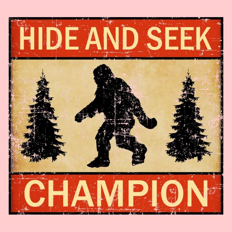 Champion de cache-cache Funny Bigfoot Lover UFO