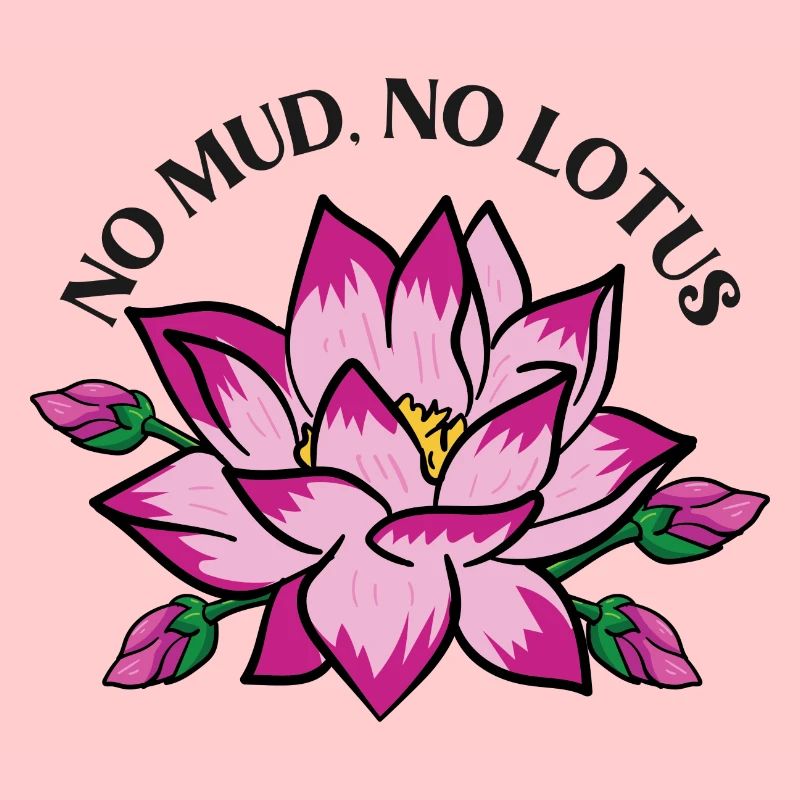 Pas de boue pas de fleur de lotus fleur de lotus