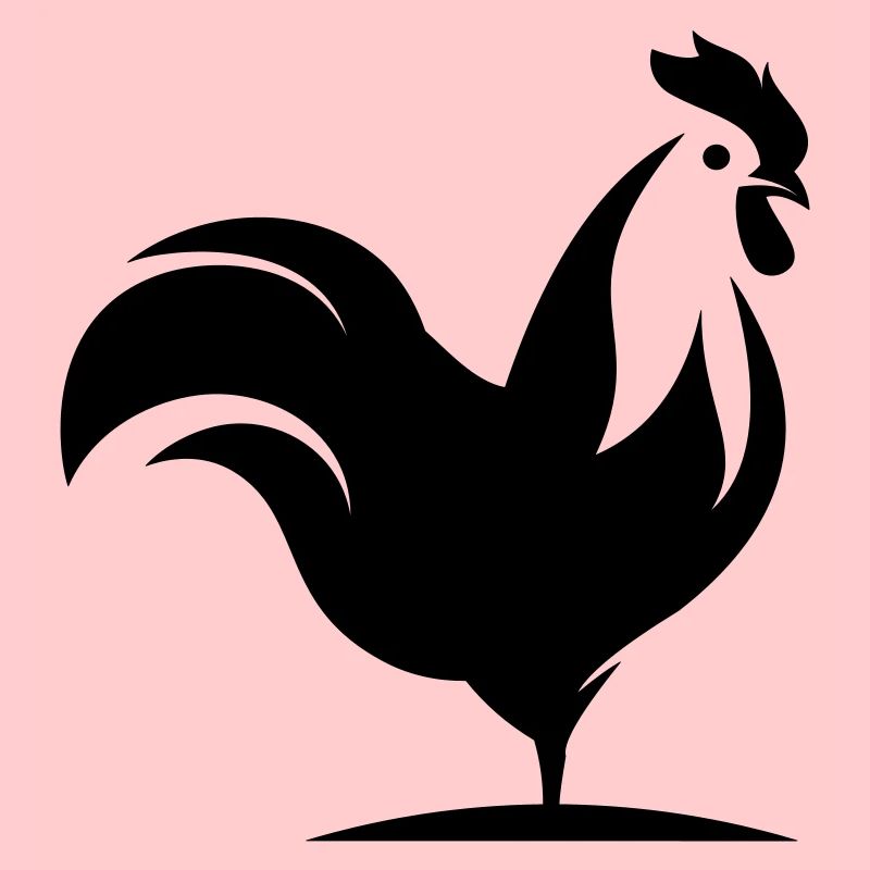 Silhouette d’animal coq