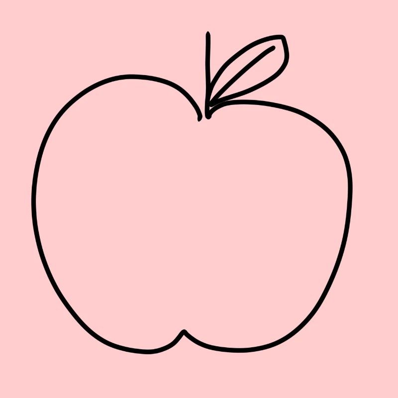 Apple Food Symbol Shape