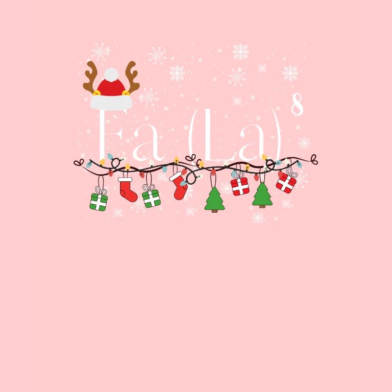 Fa (La)8 Funny Christmas Santa Fa La Math Cute