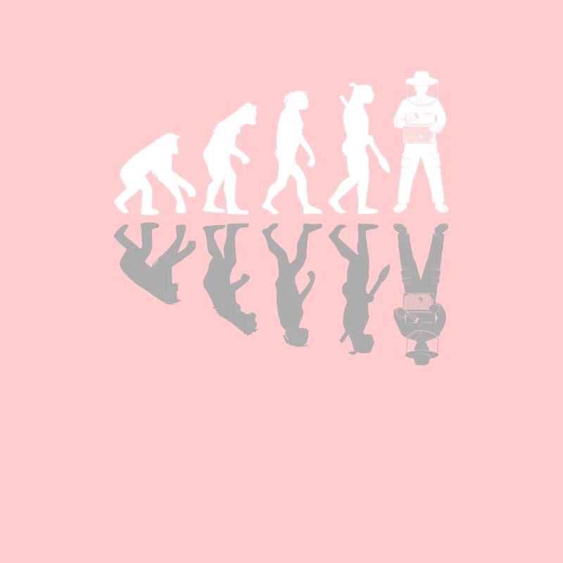 Human Evolution Funny Beekeping Beekeeper Honey
