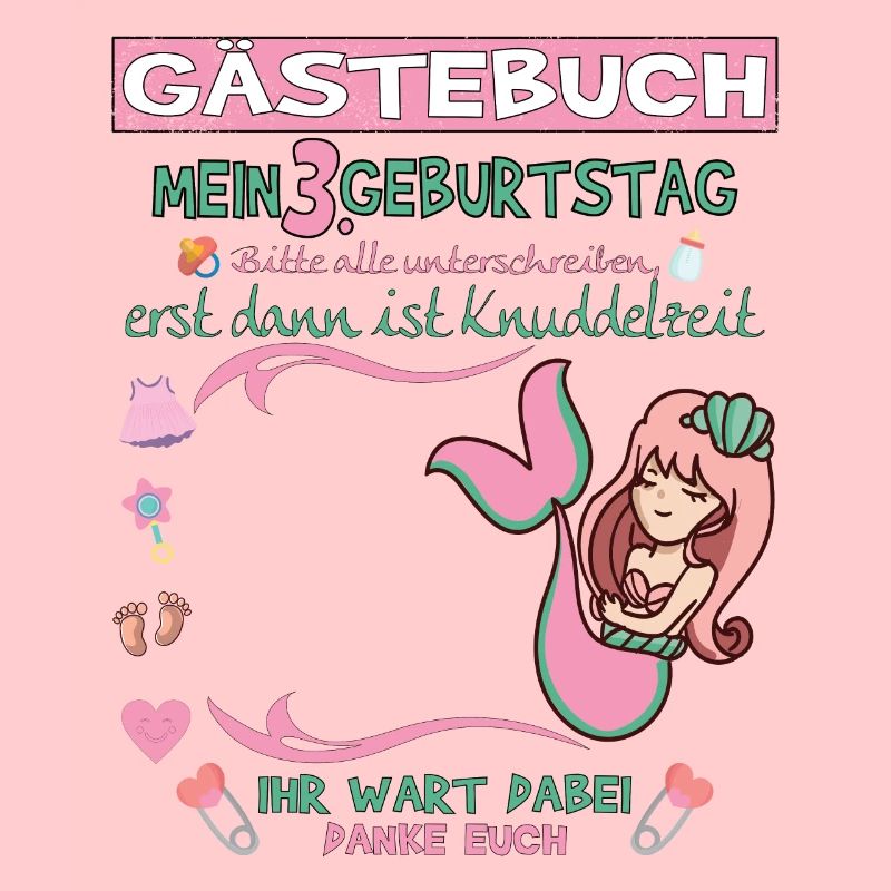 3. Geburtstag Mädchen & Junge Gästebuch