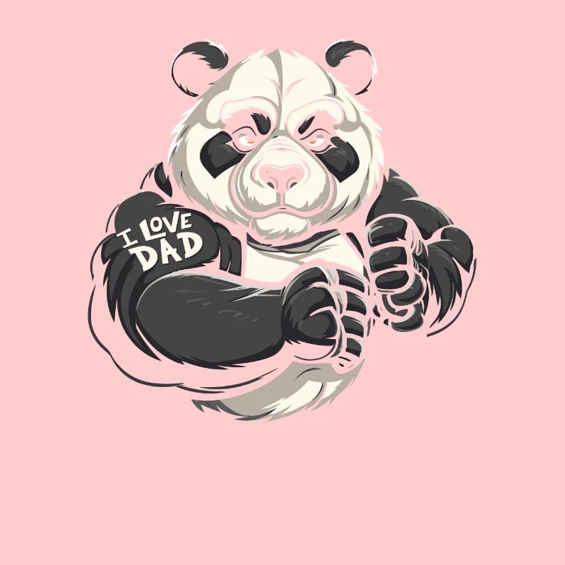 Big Panda Panda Bear J’aime papa