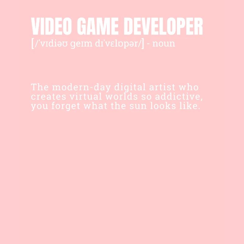 Video Game Developer Definition Stylish