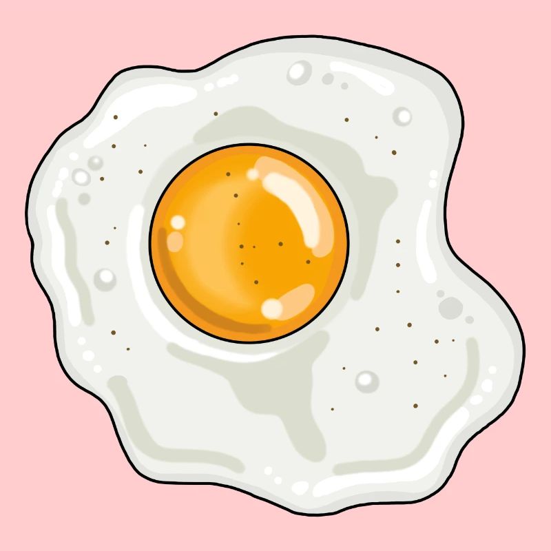 Spiegelei Pfanne Eigelb Eiweiß