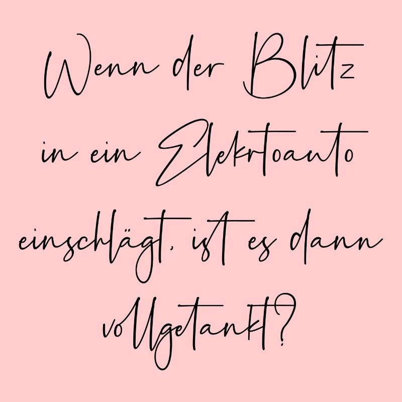 Wenn der Blitz in ein E Auto einschlägt getankt