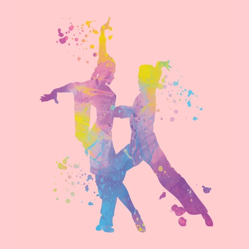 Danseur d’aquarelle de couple de danse latine