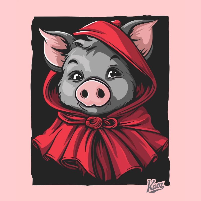 Das Märchen vom kleinen Rotkäppchen-Schwein