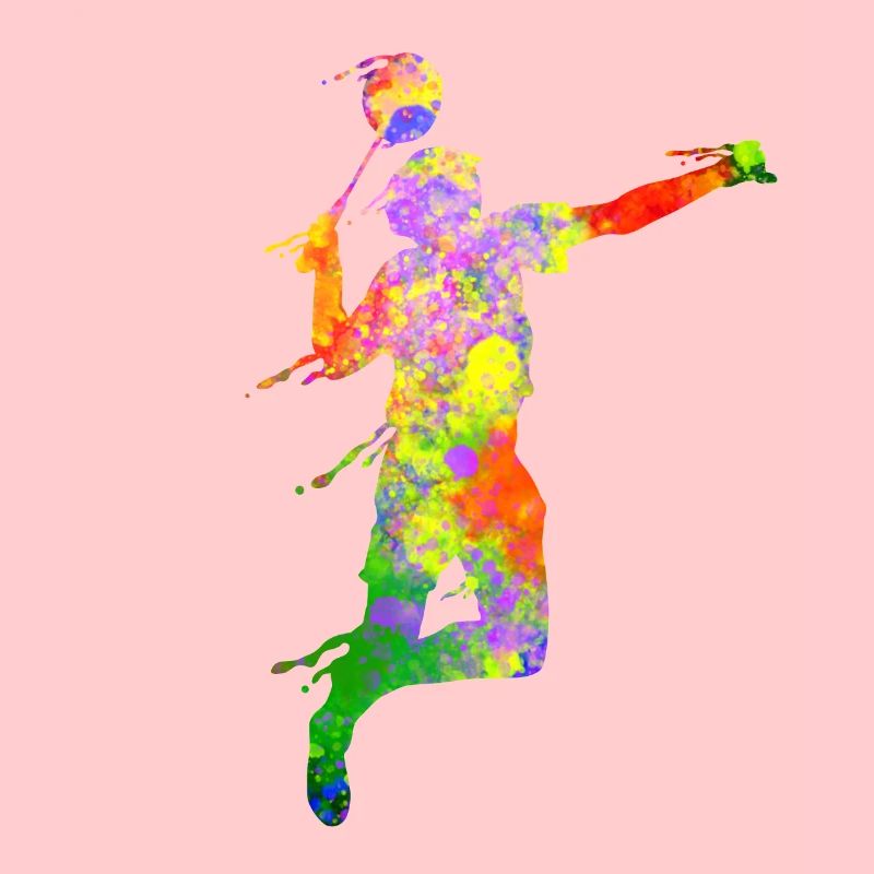 Badminton Scherenschnitt Squash