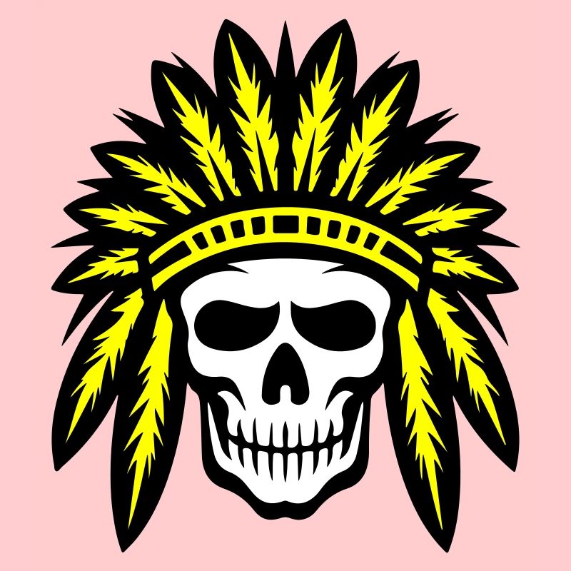 Apache Indianer Häuptling Totenkopf
