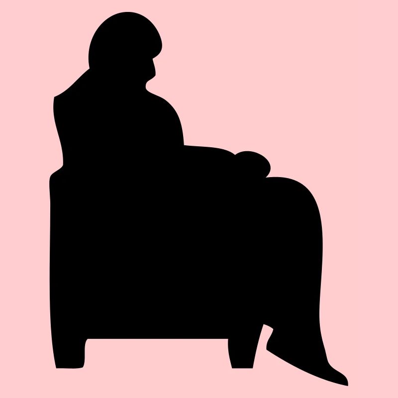 Mann sitzender Sessel Canape alt