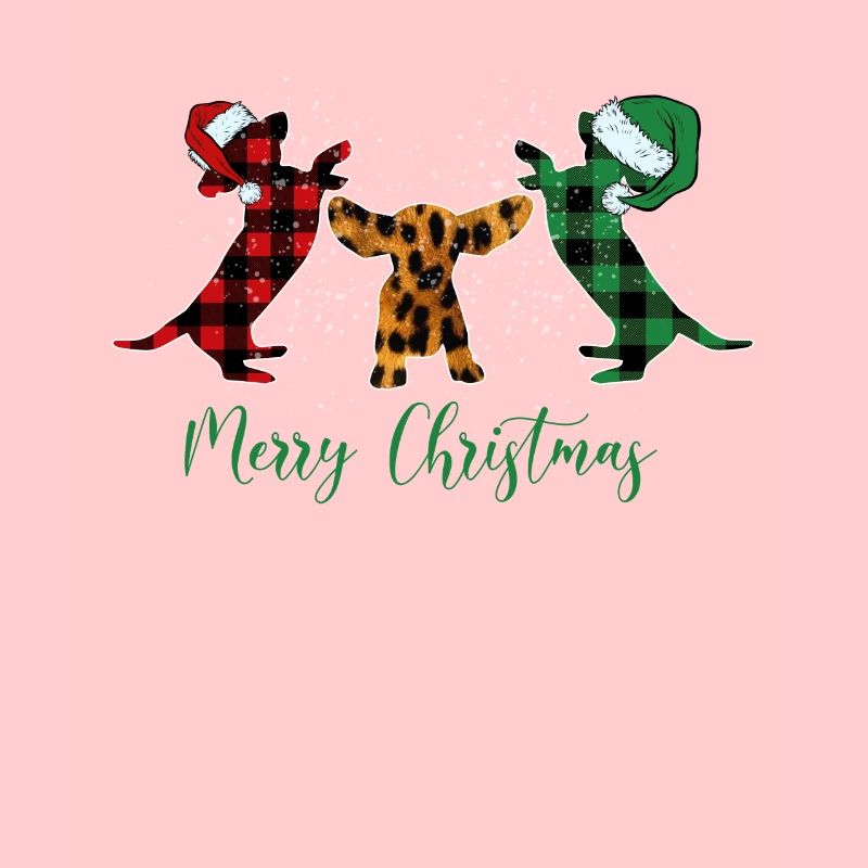 Joyeux teckel de Noël