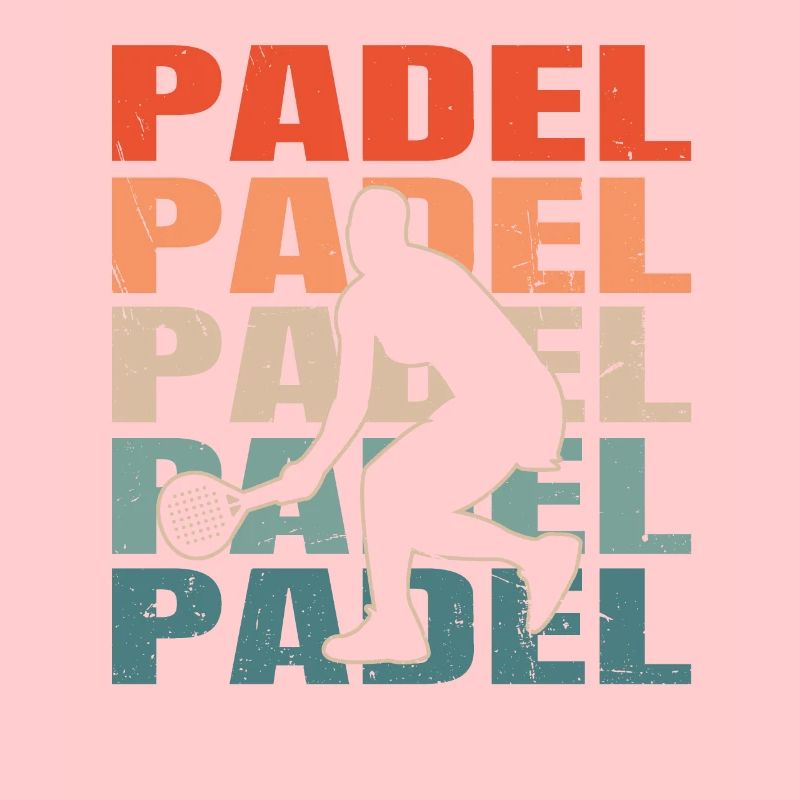 Cool Retro Text Silhouette Padel