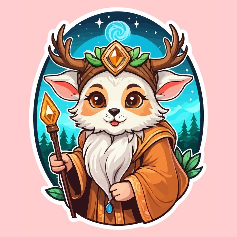 Druide Niedlich Illustration