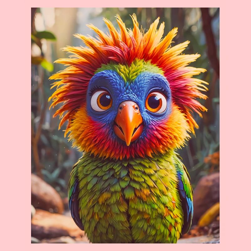 super süßes australisches Tier Regenbogenlorikeet