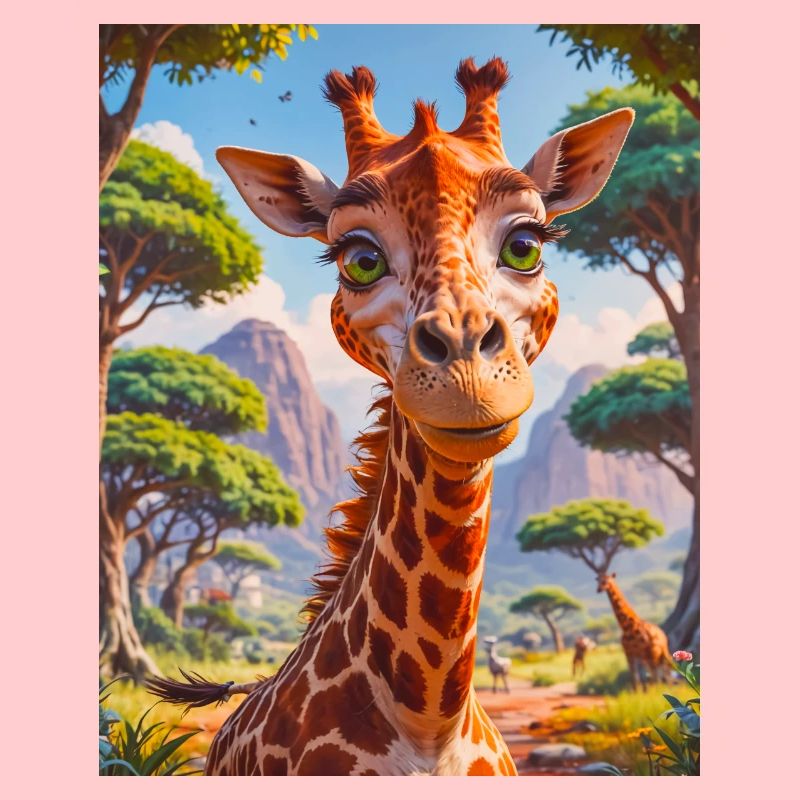 super cute african animals– giraffe