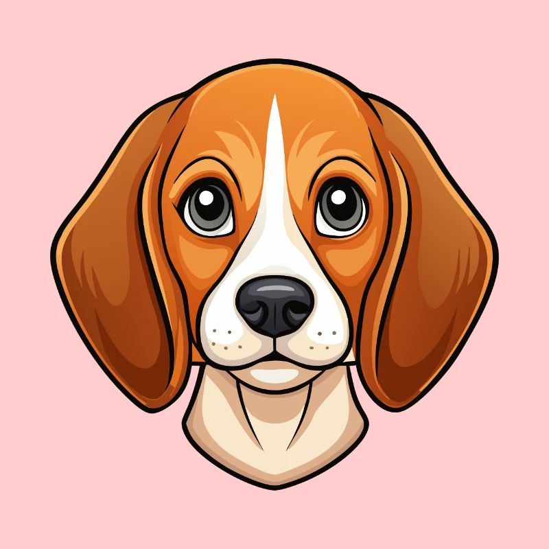 Visage de beagle