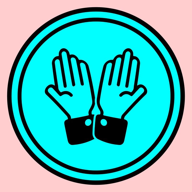 hands praying circle