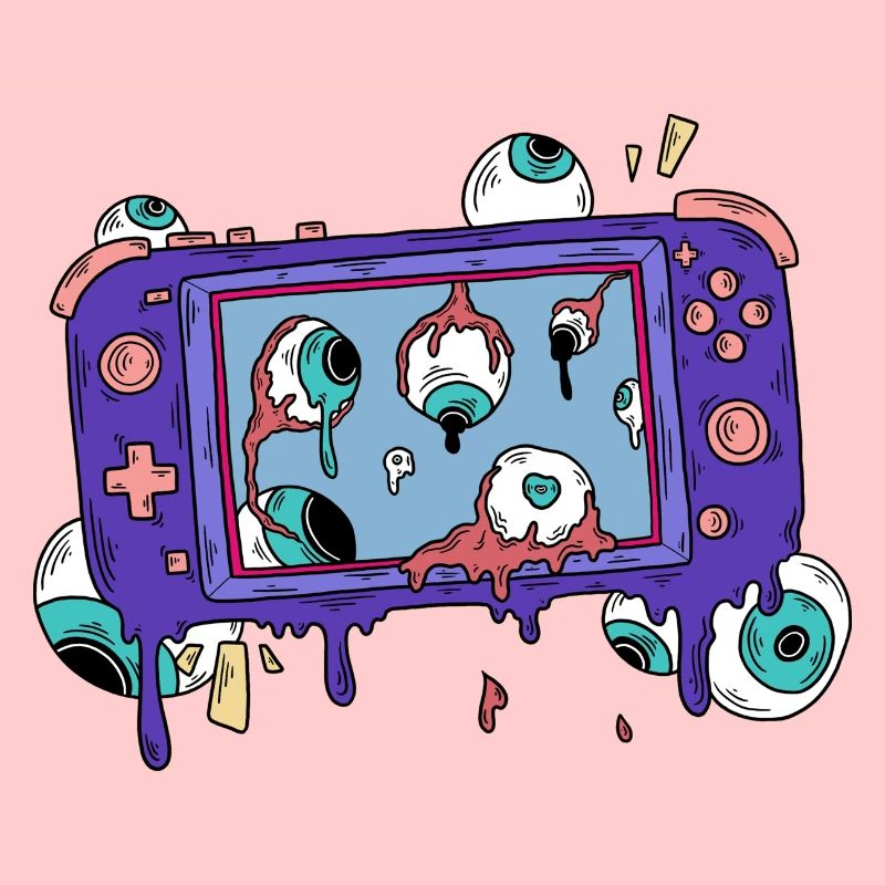 ZOMBIE SPIELEKONSOLE GAME CONTROLLER