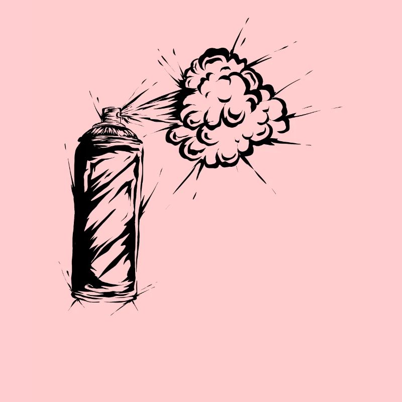Graffiti spray can