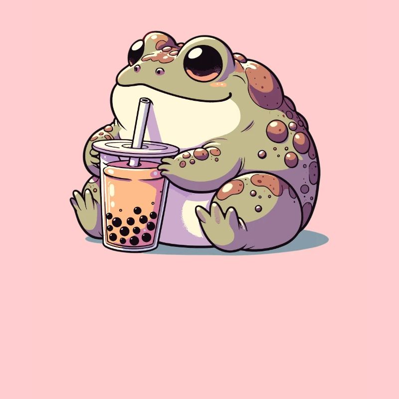 Crapauds kawaii Bubble Tea Boba Crapaud
