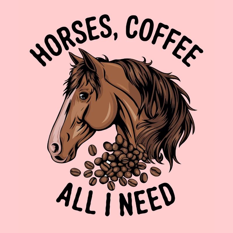 Lustiges Pferd Kunst Pferdebesitzer Pferde Kaffee