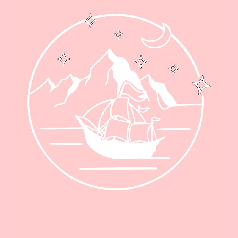 Ship Boat Drawn Sailing Pirate Captain Trip