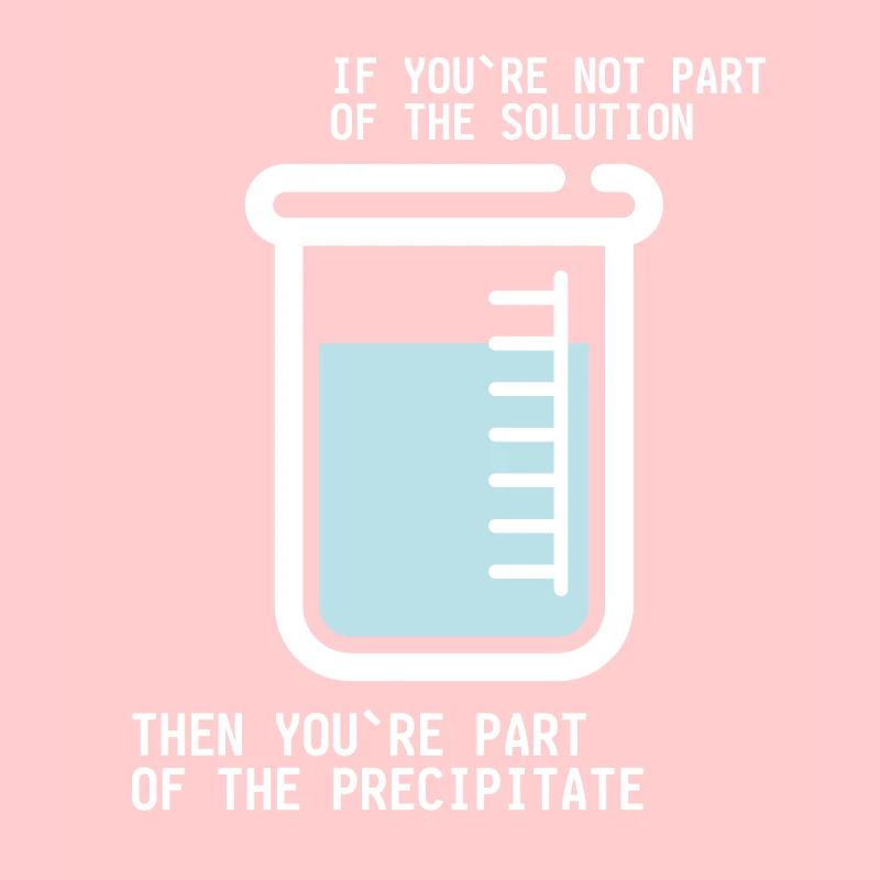 Solution chimiste chimie cadeau science