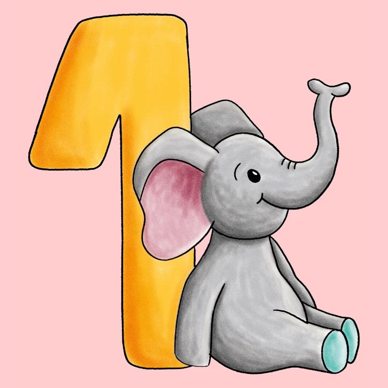 1. Geburtstag Elefant