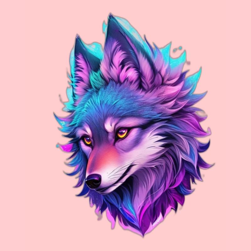 cute wolf head 4