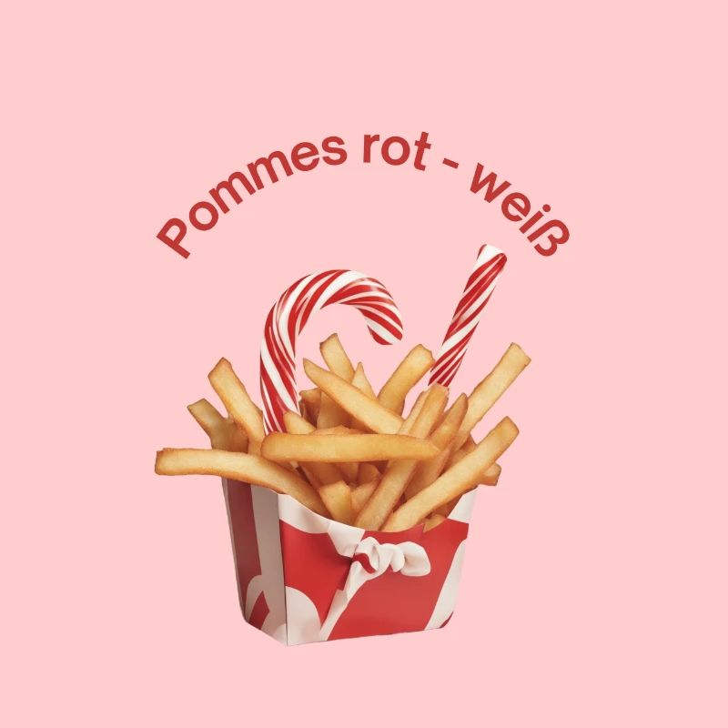 Pommes rot weiß