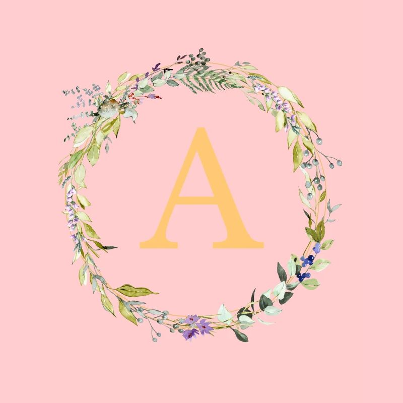 A Monogram Eucalyptus Wreath