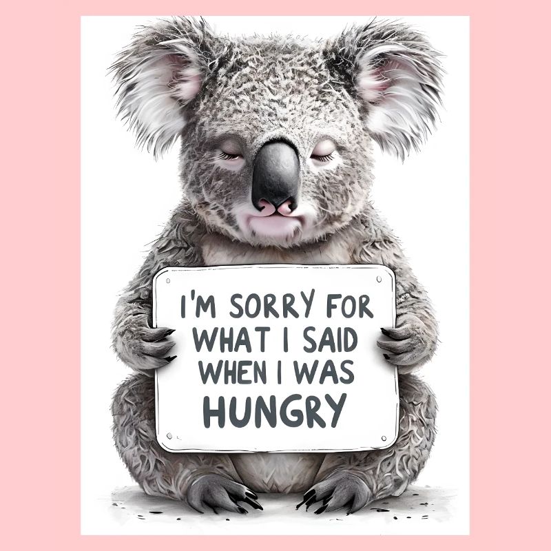 Koala Australien Spruch Geschenkidee