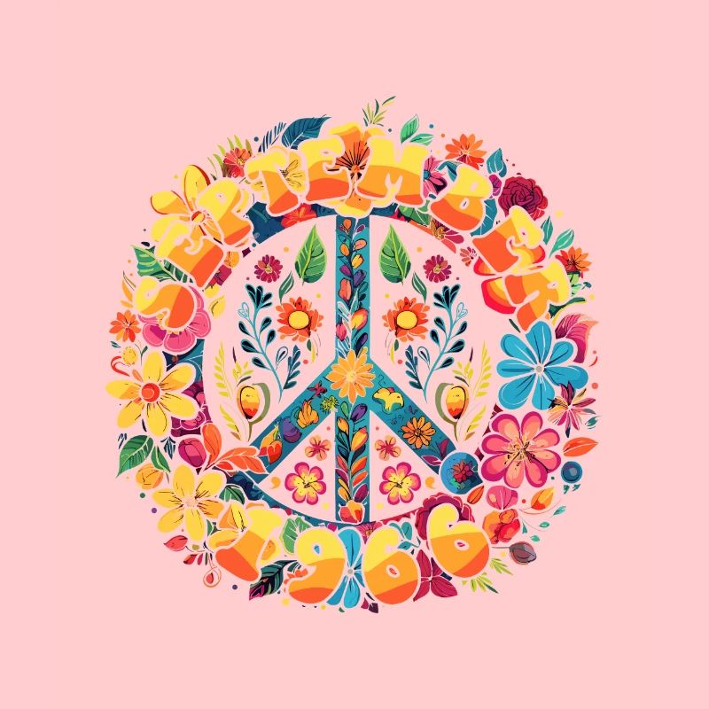 Flower Power Hippie Birthday - September 1966