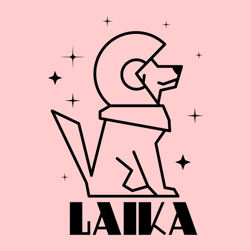 Communisme soviétique Laika Gagarine Silhouette