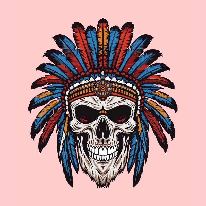 Apache Indian Chief Skull