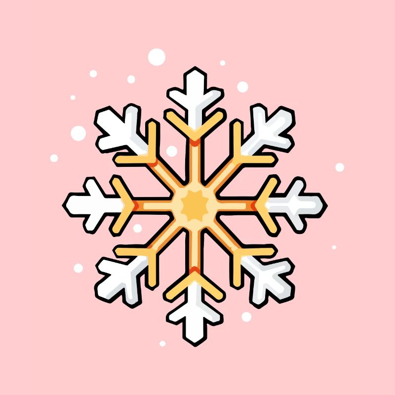 Symbole d’hiver flocon de neige
