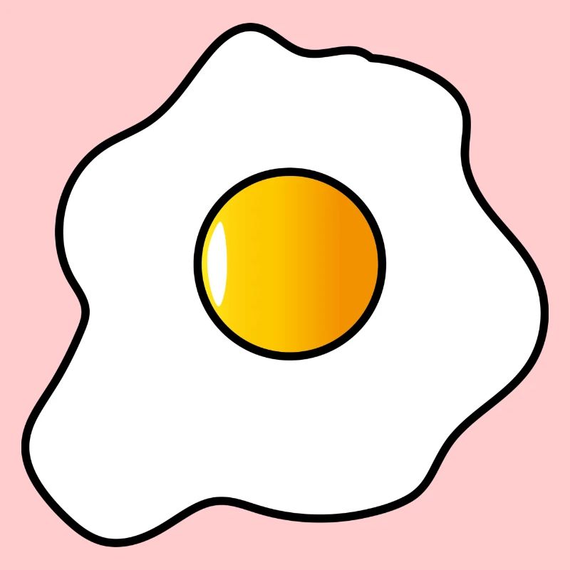 Illustration fried egg. fried egg