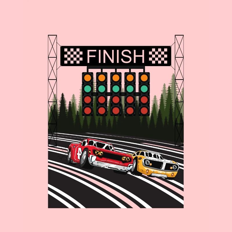 Racing car car racing